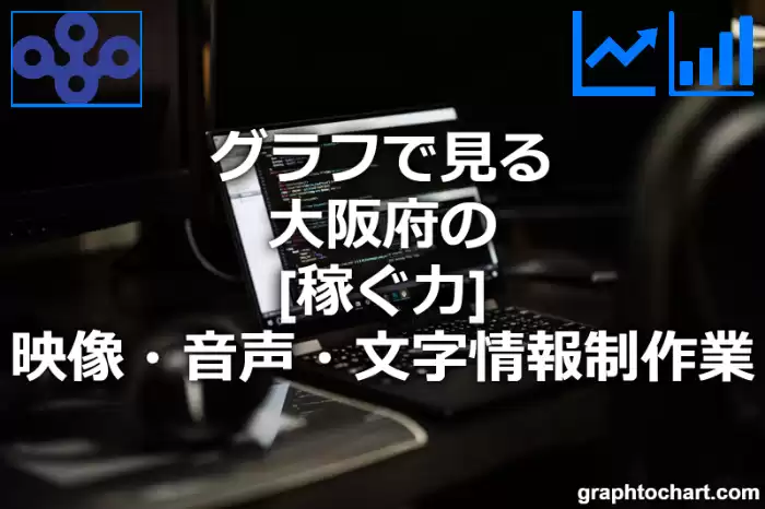 グラフで見る大阪府の映像・音声・文字情報制作業の「稼ぐ力」は高い？低い？(推移グラフと比較)