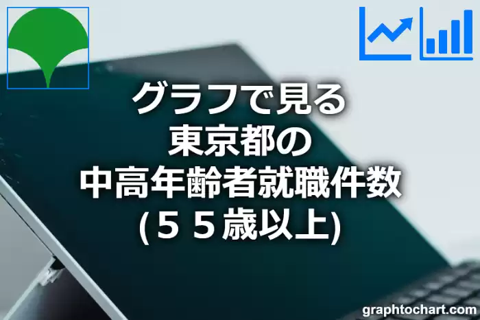 グラフで見る東京都の中高年齢者就職件数（５５歳以上）は多い？少い？(推移グラフと比較)