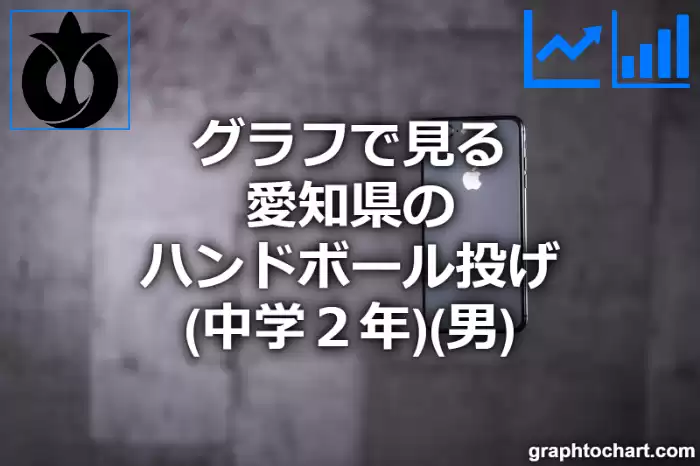 グラフで見る愛知県のハンドボール投げ（中学２年）（男）は高い？低い？(推移グラフと比較)