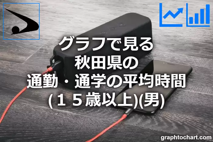 グラフで見る秋田県の通勤・通学の平均時間（１５歳以上）（男）は長い？短い？(推移グラフと比較)