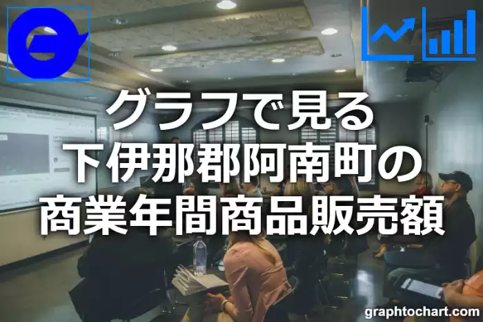 グラフで見る下伊那郡阿南町の商業年間商品販売額は高い？低い？(推移グラフと比較)