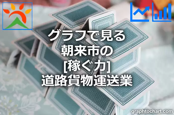 グラフで見る朝来市の道路貨物運送業の「稼ぐ力」は高い？低い？(推移グラフと比較)