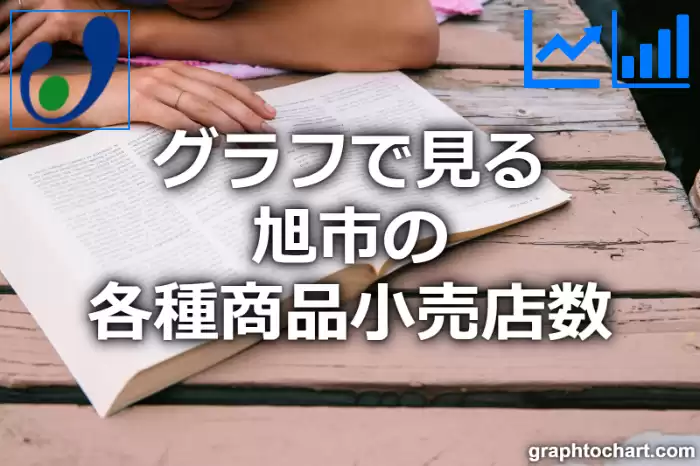 グラフで見る旭市の各種商品小売店数は多い？少い？(推移グラフと比較)