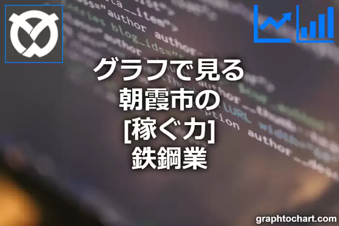 グラフで見る朝霞市の鉄鋼業の「稼ぐ力」は高い？低い？(推移グラフと比較)