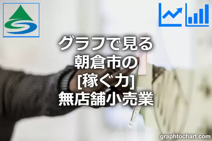 グラフで見る朝倉市の無店舗小売業の「稼ぐ力」は高い？低い？(推移グラフと比較)