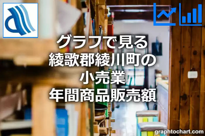 グラフで見る綾歌郡綾川町の小売業年間商品販売額は高い？低い？(推移グラフと比較)