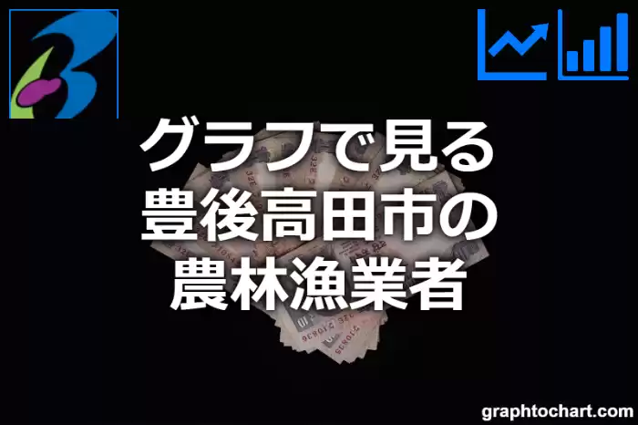 グラフで見る豊後高田市の農林漁業者は多い？少い？(推移グラフと比較)