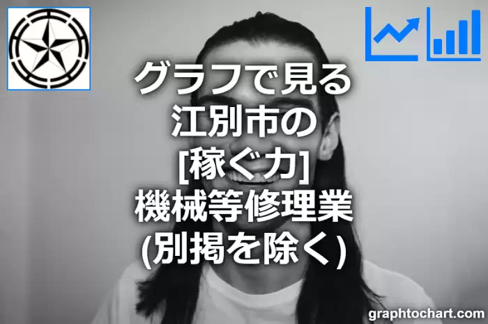 グラフで見る江別市の機械等修理業（別掲を除く）の「稼ぐ力」は高い？低い？(推移グラフと比較)