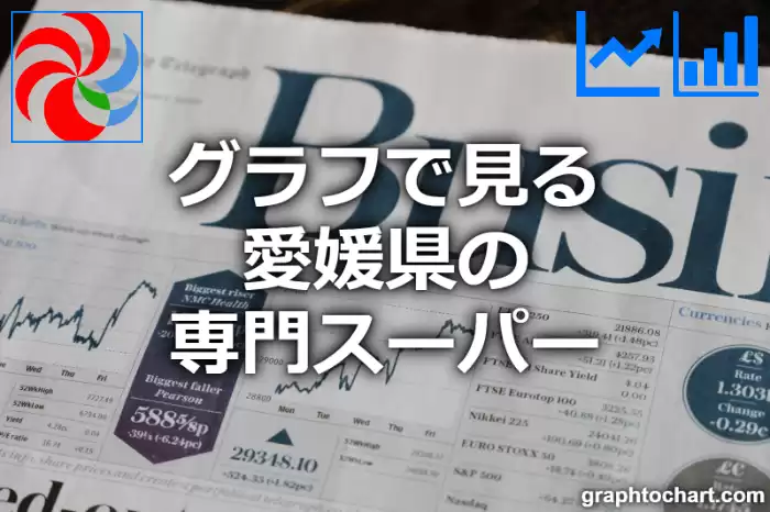 グラフで見る愛媛県の専門スーパーの数は多い？少い？(推移グラフと比較)