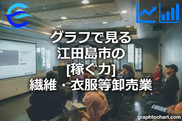 グラフで見る江田島市の繊維・衣服等卸売業の「稼ぐ力」は高い？低い？(推移グラフと比較)