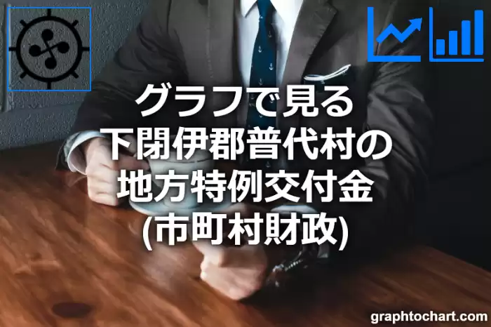 グラフで見る下閉伊郡普代村の地方特例交付金は高い？低い？(推移グラフと比較)