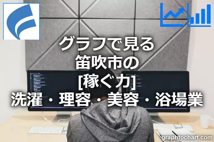 グラフで見る笛吹市の洗濯・理容・美容・浴場業の「稼ぐ力」は高い？低い？(推移グラフと比較)