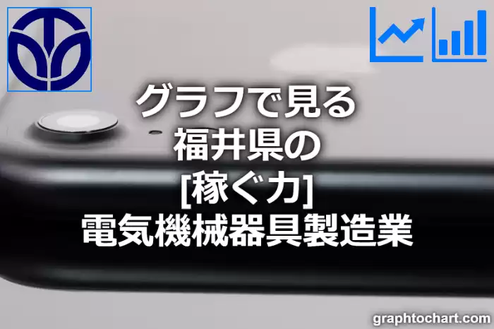 グラフで見る福井県の電気機械器具製造業の「稼ぐ力」は高い？低い？(推移グラフと比較)