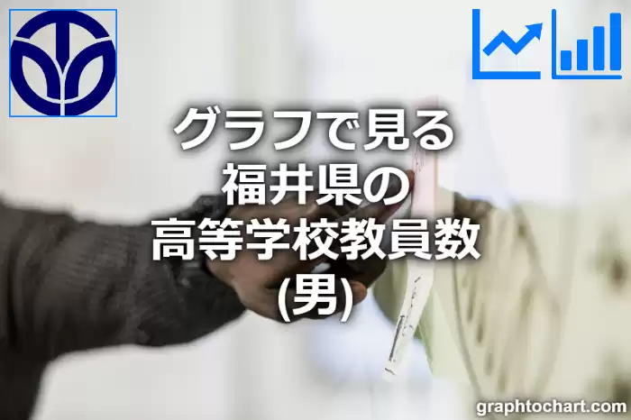 グラフで見る福井県の高等学校教員数（男）は多い？少い？(推移グラフと比較)