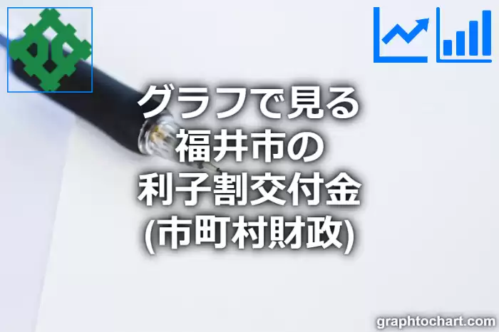 グラフで見る福井市の利子割交付金は高い？低い？(推移グラフと比較)