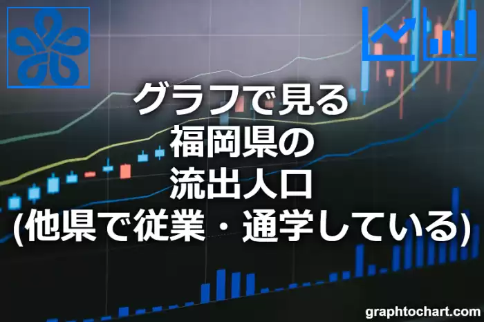 グラフで見る福岡県の流出人口（他県で従業・通学している人口）は多い？少い？(推移グラフと比較)