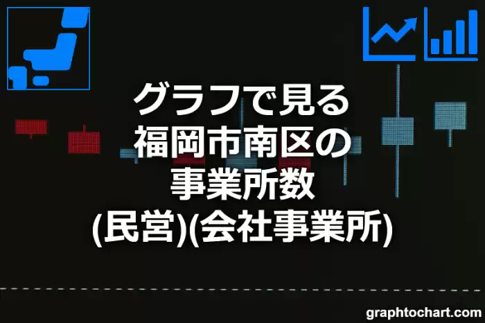 グラフで見る福岡市南区の事業所数（民営）（会社事業所）は多い？少い？(推移グラフと比較)