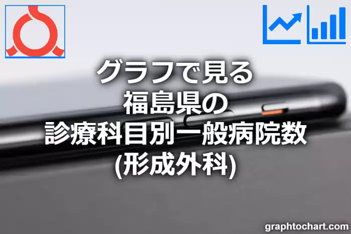 グラフで見る福島県の診療科目別一般病院数（形成外科）は多い？少い？(推移グラフと比較)