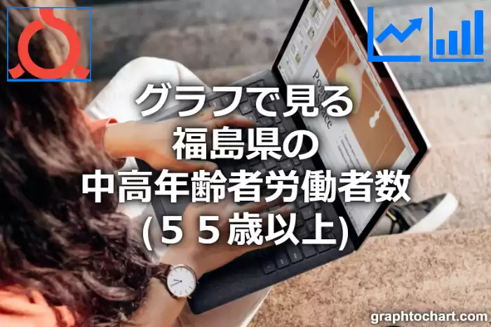 グラフで見る福島県の中高年齢者労働者数（５５歳以上）は多い？少い？(推移グラフと比較)