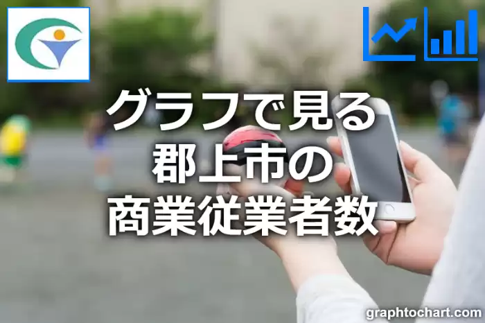 グラフで見る郡上市の商業従業者数は多い？少い？(推移グラフと比較)