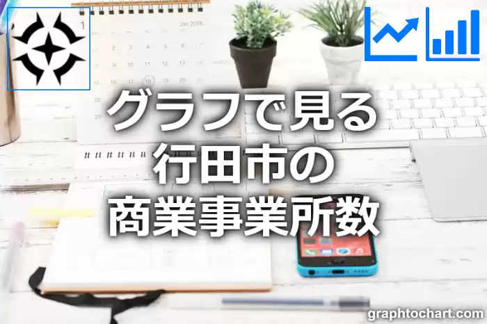 グラフで見る行田市の商業事業所数は多い？少い？(推移グラフと比較)