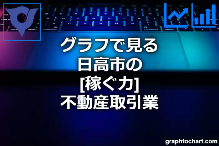 グラフで見る日高市の不動産取引業の「稼ぐ力」は高い？低い？(推移グラフと比較)