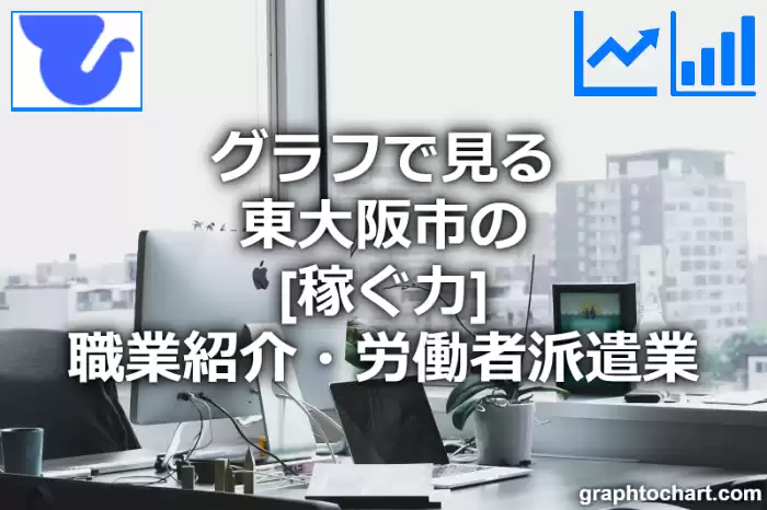 グラフで見る東大阪市の職業紹介・労働者派遣業の「稼ぐ力」は高い？低い？(推移グラフと比較)
