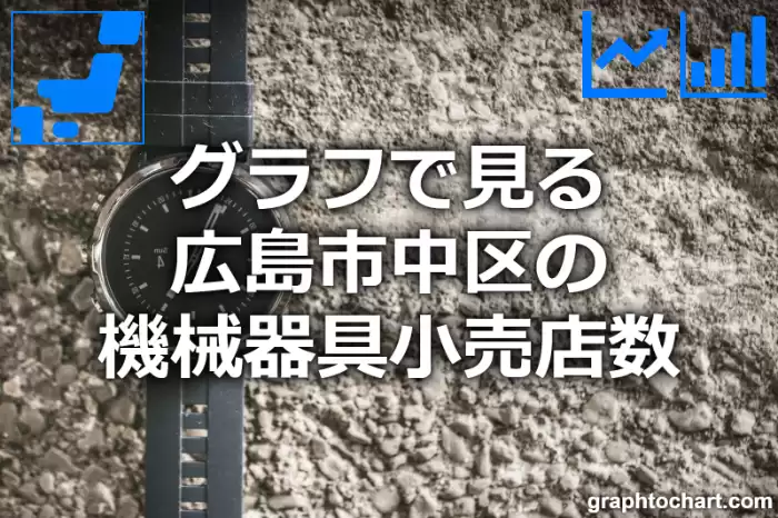 グラフで見る広島市中区の機械器具小売店数は多い？少い？(推移グラフと比較)