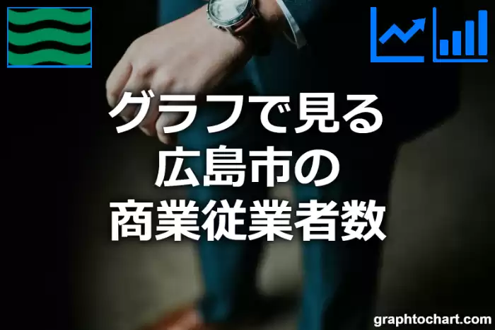 グラフで見る広島市の商業従業者数は多い？少い？(推移グラフと比較)