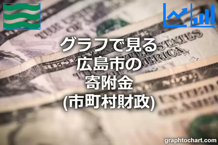 グラフで見る広島市の寄附金は高い？低い？(推移グラフと比較)