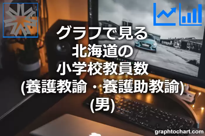 グラフで見る北海道の小学校教員数（養護教諭・養護助教諭）（男）は多い？少い？(推移グラフと比較)