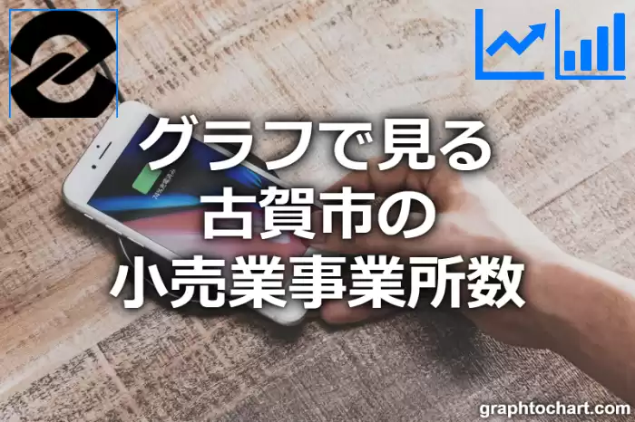 グラフで見る古賀市の小売業事業所数は多い？少い？(推移グラフと比較)