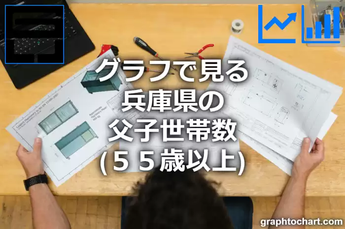 グラフで見る兵庫県の父子世帯数（５５歳以上）は多い？少い？(推移グラフと比較)