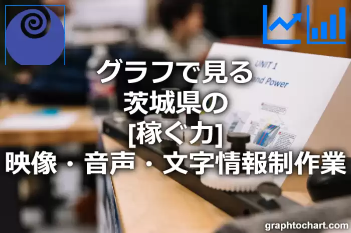 グラフで見る茨城県の映像・音声・文字情報制作業の「稼ぐ力」は高い？低い？(推移グラフと比較)