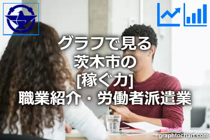 グラフで見る茨木市の職業紹介・労働者派遣業の「稼ぐ力」は高い？低い？(推移グラフと比較)