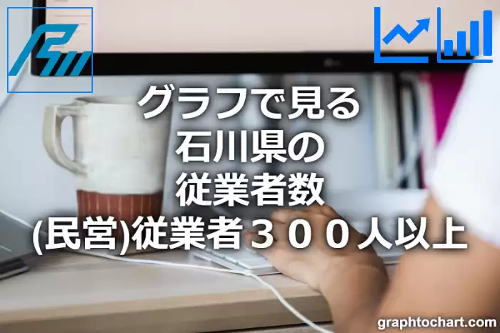 グラフで見る石川県の従業者３００人以上の従業者数（民営）は多い？少い？(推移グラフと比較)