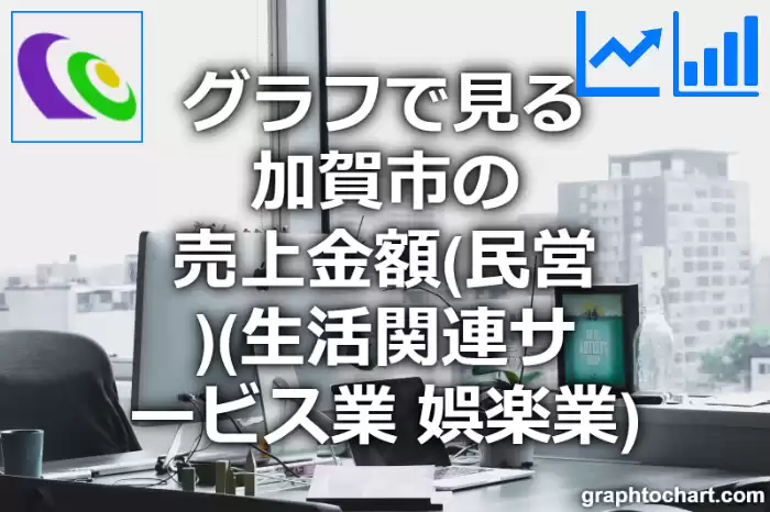 グラフで見る加賀市の生活関連サービス業，娯楽業の売上金額（民営）は高い？低い？(推移グラフと比較)