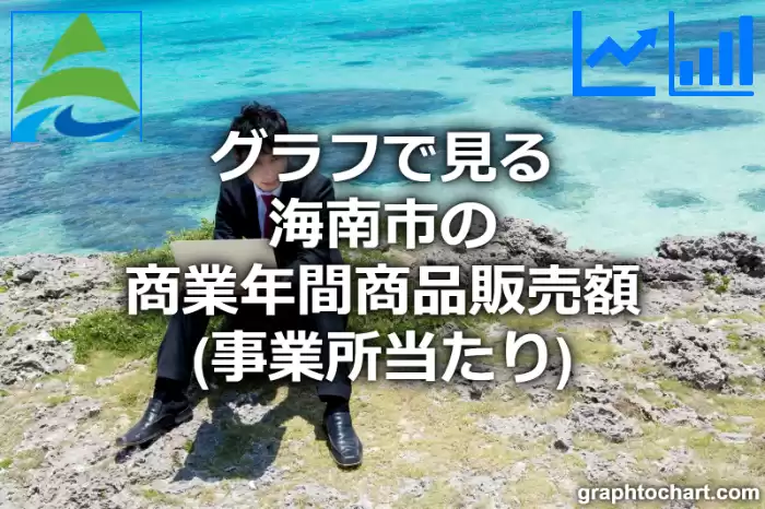 グラフで見る海南市の商業年間商品販売額（事業所当たり）は高い？低い？(推移グラフと比較)