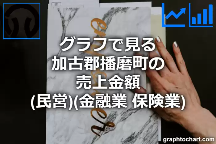 グラフで見る加古郡播磨町の金融業，保険業の売上金額（民営）は高い？低い？(推移グラフと比較)
