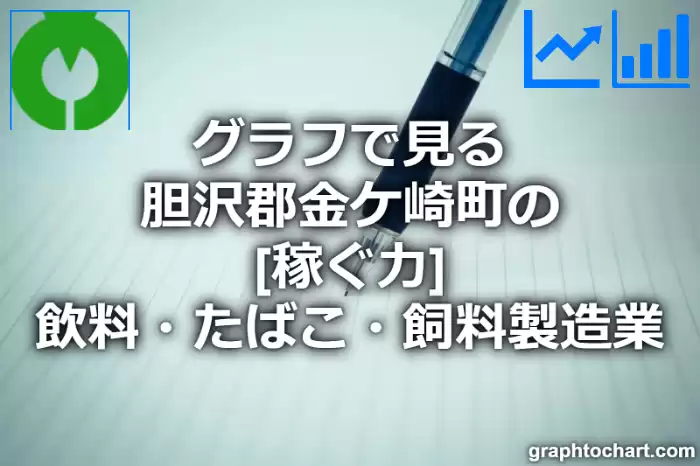 グラフで見る胆沢郡金ケ崎町の飲料・たばこ・飼料製造業の「稼ぐ力」は高い？低い？(推移グラフと比較)