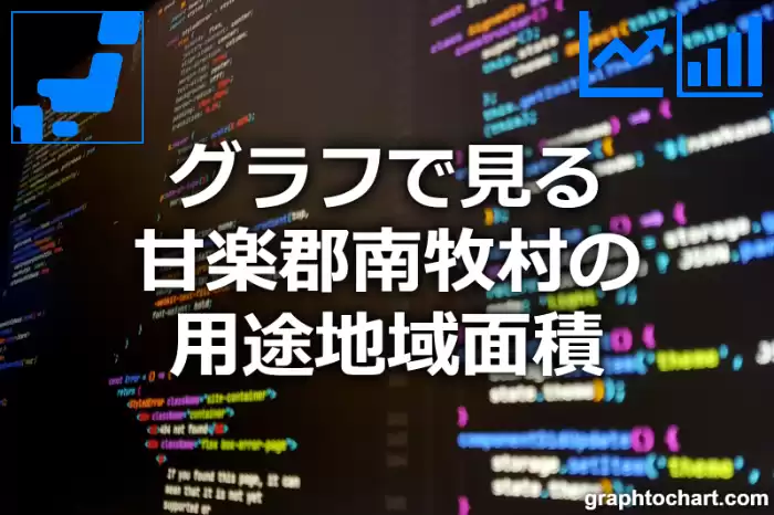 グラフで見る甘楽郡南牧村の用途地域面積は広い？狭い？(推移グラフと比較)