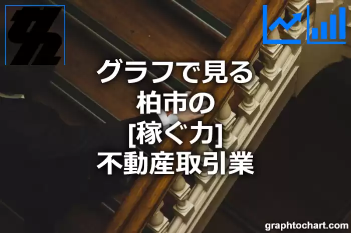 グラフで見る柏市の不動産取引業の「稼ぐ力」は高い？低い？(推移グラフと比較)