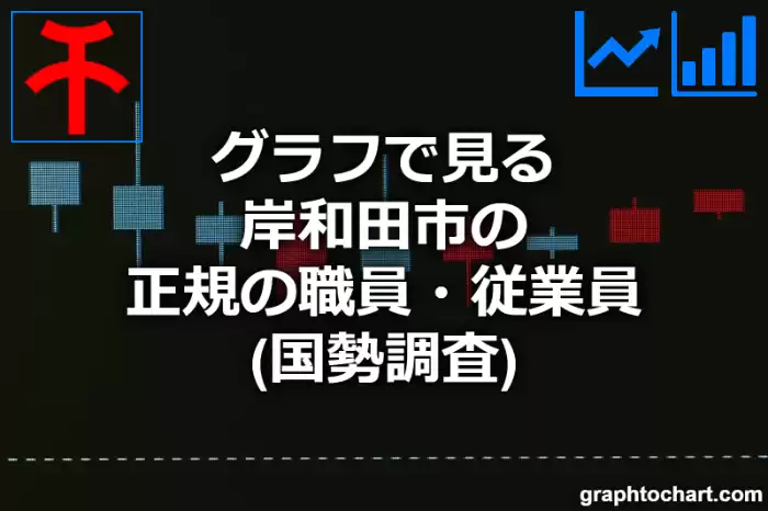 グラフで見る岸和田市の正規の職員・従業員は多い？少い？(推移グラフと比較)