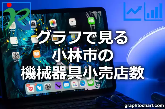 グラフで見る小林市の機械器具小売店数は多い？少い？(推移グラフと比較)