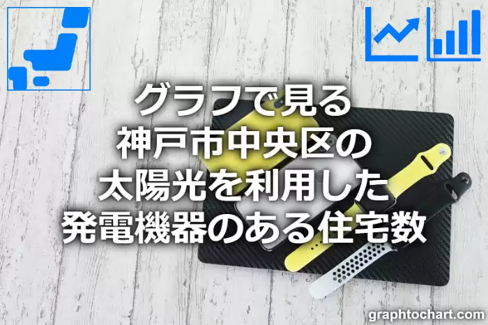 グラフで見る神戸市中央区の太陽光を利用した発電機器のある住宅数は多い？少い？(推移グラフと比較)