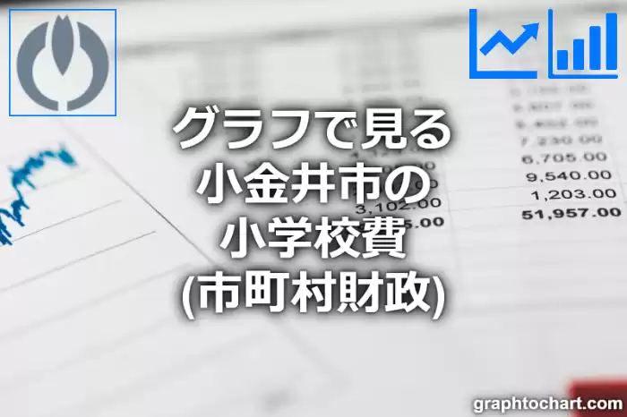 グラフで見る小金井市の小学校費は高い？低い？(推移グラフと比較)