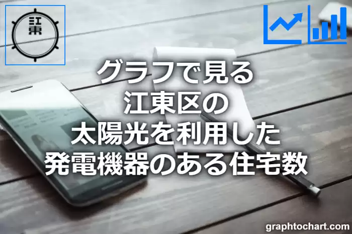 グラフで見る江東区の太陽光を利用した発電機器のある住宅数は多い？少い？(推移グラフと比較)