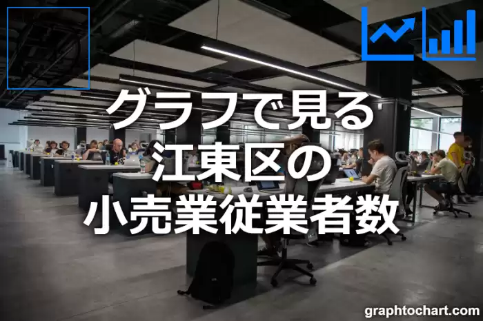 グラフで見る江東区の小売業従業者数は多い？少い？(推移グラフと比較)