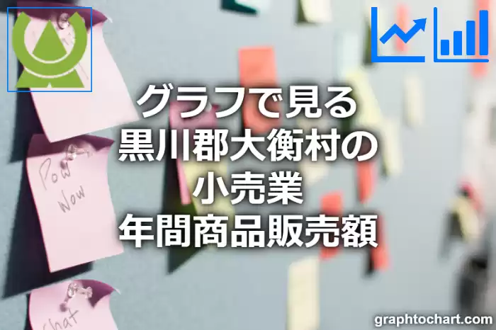 グラフで見る黒川郡大衡村の小売業年間商品販売額は高い？低い？(推移グラフと比較)