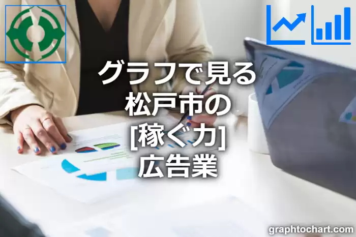 グラフで見る松戸市の広告業の「稼ぐ力」は高い？低い？(推移グラフと比較)